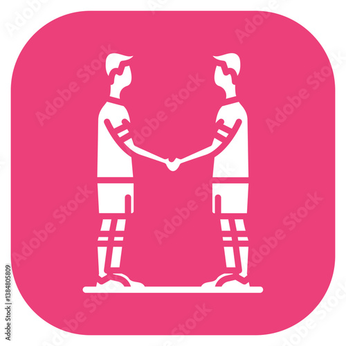 Sportsmanship Handshake Vector Icon
