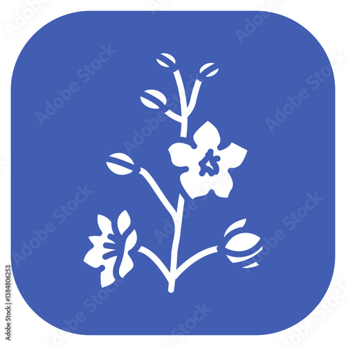 Delphinium Vector Icon