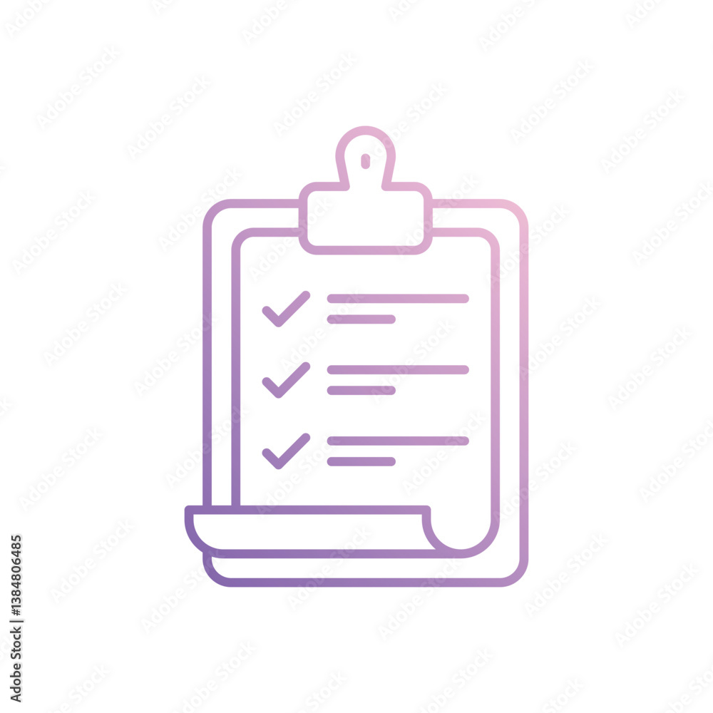 Clipboard icon isolated on a white background. Vector illustration. Clipboard icon isolated on a white background. Vector illustration.