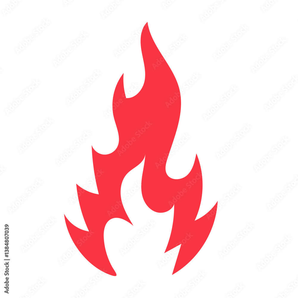 Stylized Flame Element Stylized Flame Element