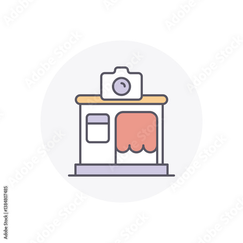 Photobooth vector icon stock illustration
