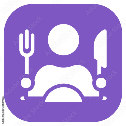 Meal for Two Vector Icon