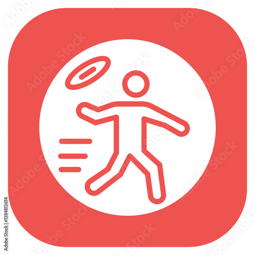 Ultimate Frisbee Vector Icon