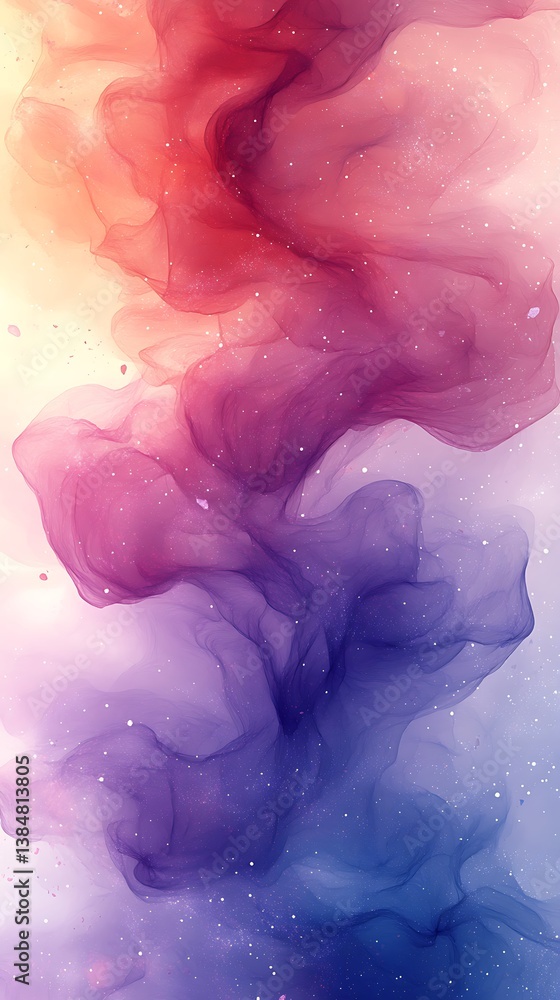 Fototapeta premium Dreamy Abstract Swirls of Pink Purple and Blue