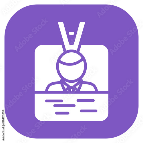 Journalist Badge Vector Icon