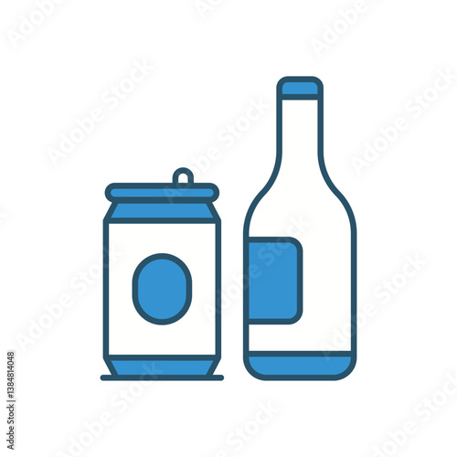 Beverages vector icon stock illustration