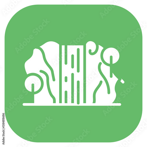 Waterfall Vector Icon