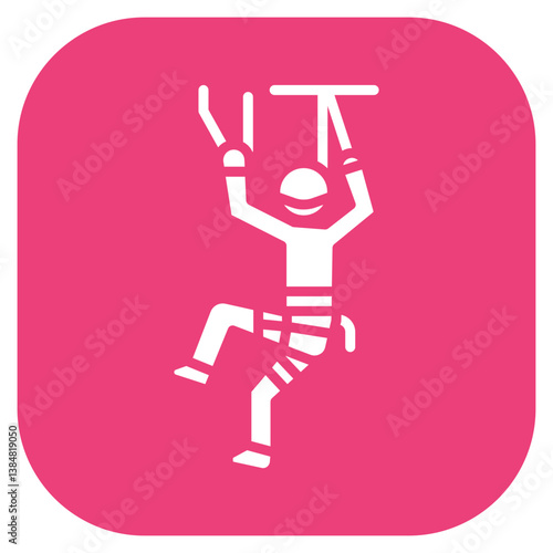 Climbing Gym Pass Vector Icon