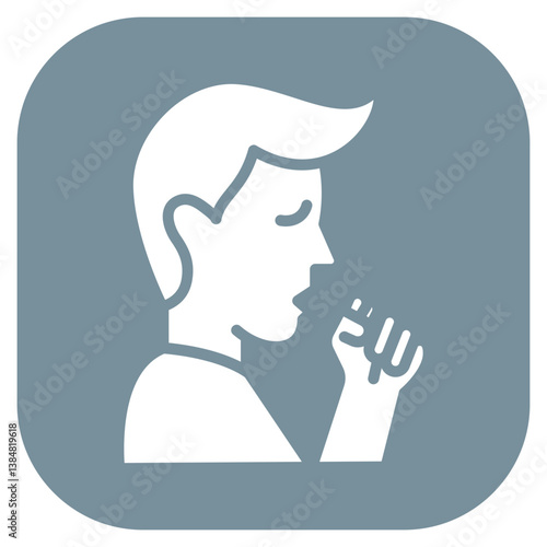 Allergic Cough Vector Icon