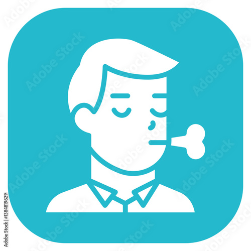 Breathing Difficulty Vector Icon
