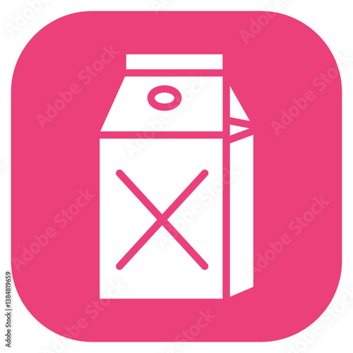 Dairy Intolerance Vector Icon