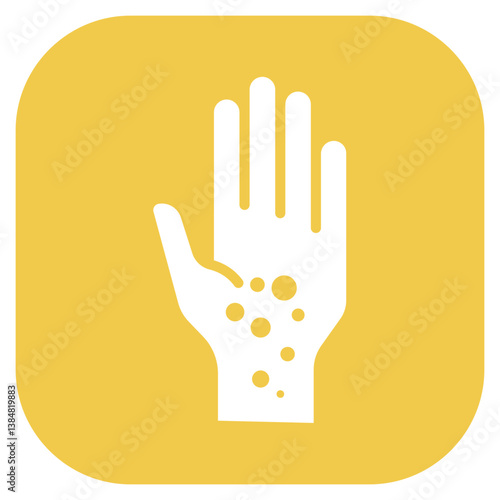 Hand Rash Vector Icon