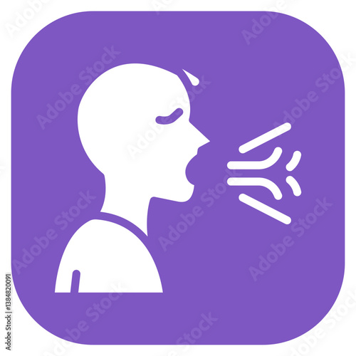 Persistent Wheeze Vector Icon
