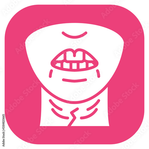 Jaw Stiffness Vector Icon