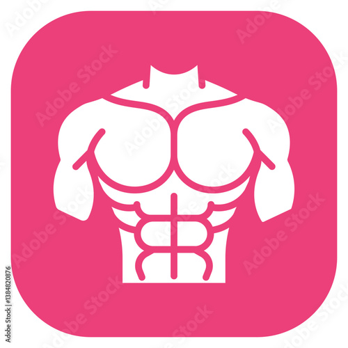 Pectoral Strain Vector Icon