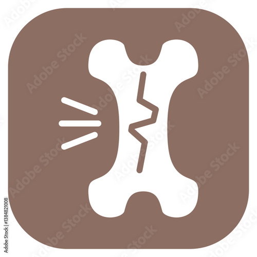 Stress Fracture Vector Icon