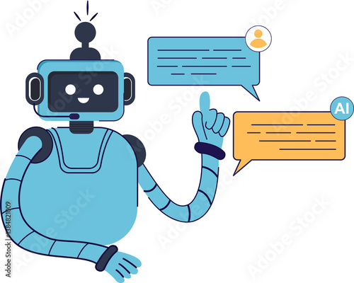 ai robot assistant service support digital chat bot