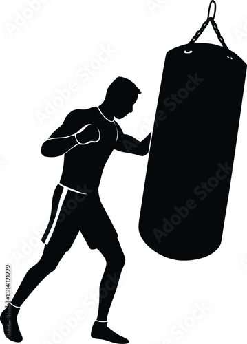 boxing gloves vector illustration