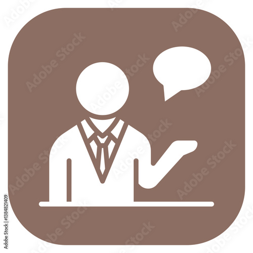 Mental Health Coach Vector Icon