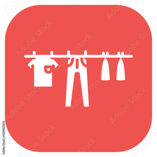 Damp Clothes Vector Icon