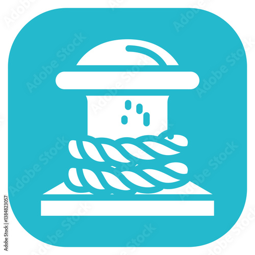 Jetty Bollard Vector Icon