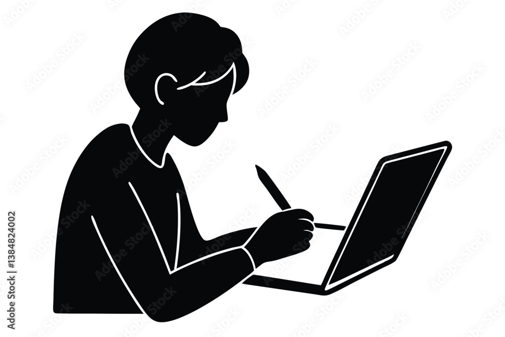 Writing and Reading with a Digital Pen and Tab Illustration
Writing and Reading with a Digital Pen and Tab Illustration