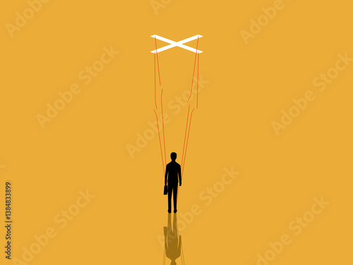 Stop management, puppeteer cuts the strings that control