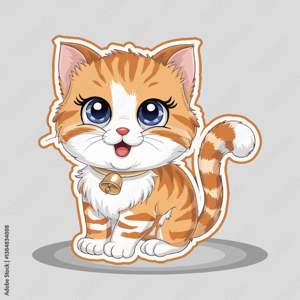 Obraz premium Cute cat vector