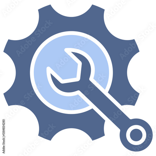 Process Flat Blue Icon