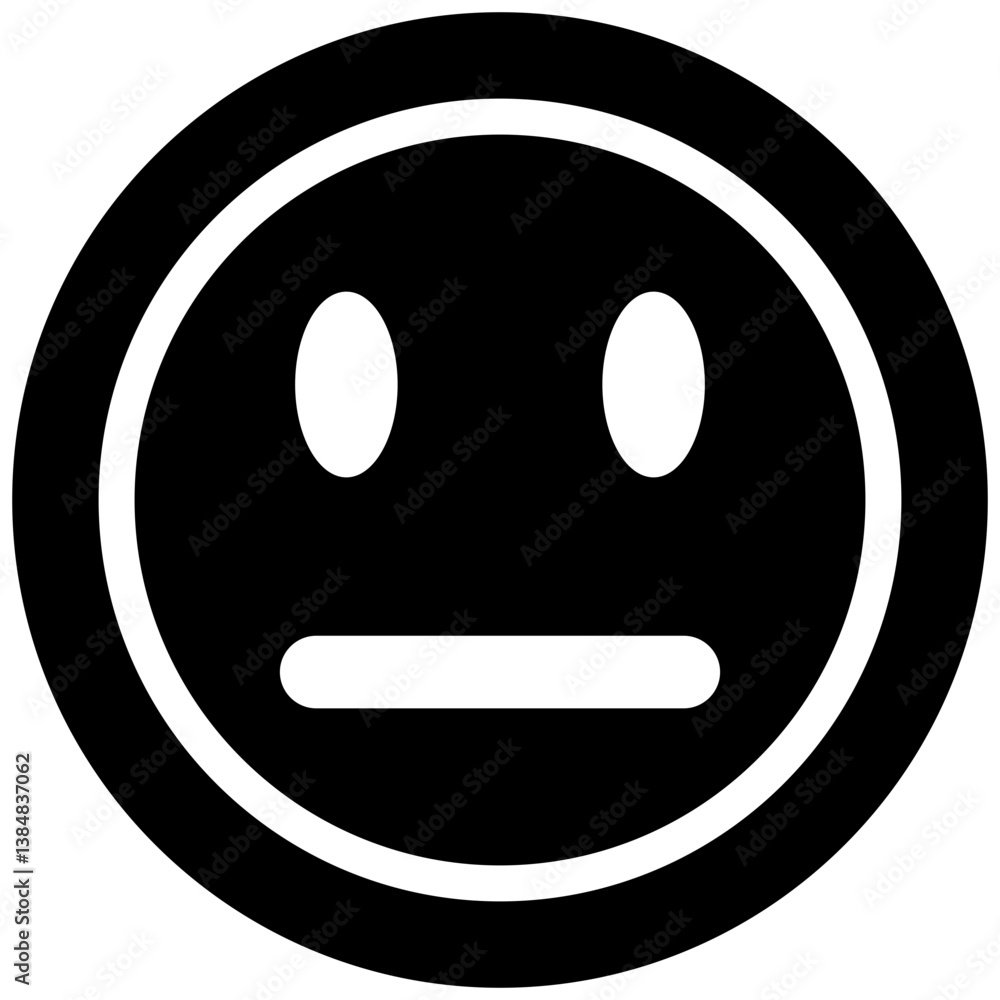 Neutral Face Icon Neutral Face Icon