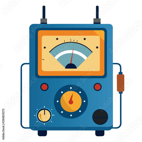 Electronic measurement device tool vector art illustration