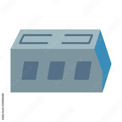  Concrete Block Design Icon for Construction