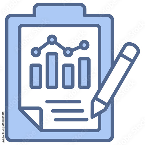 Business Project Blue Icon