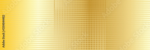 Golden background, Gold foil texture, Metallic gradient sheet, Metal effect.