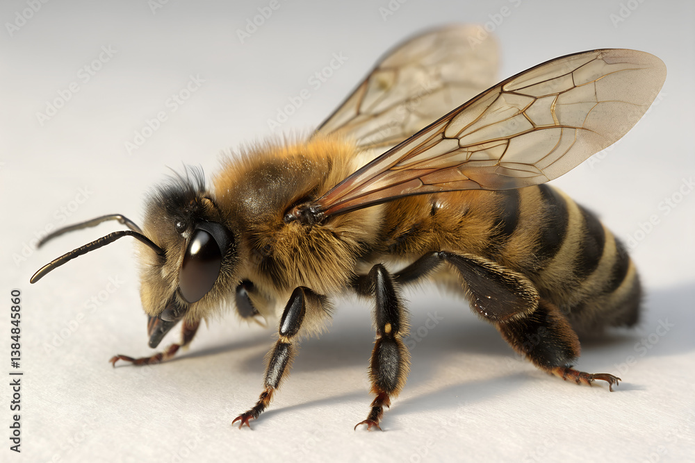 Realistic textured bees Realistic textured bees