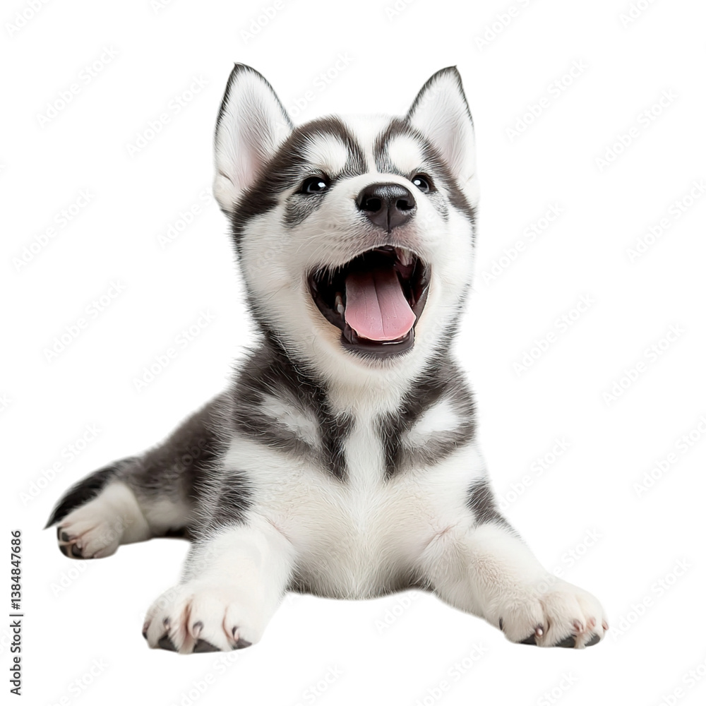Happy Siberian Husky Puppy. (1) Happy Siberian Husky Puppy. (1)