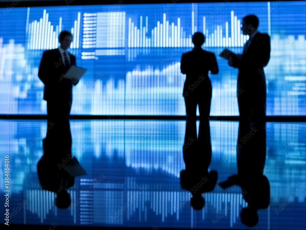 business people on abstract background