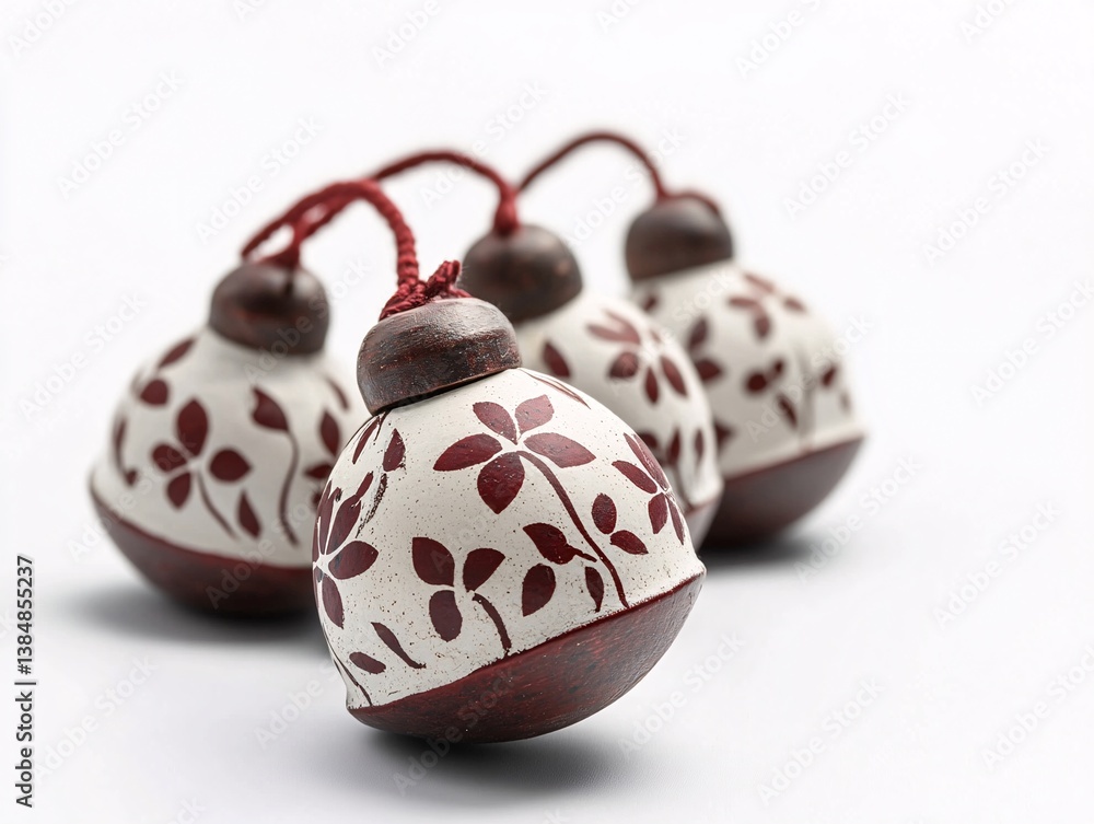 christmas decoration on a red background