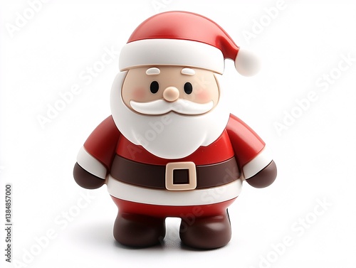 Obraz na płótnie santa claus on white background w salonie