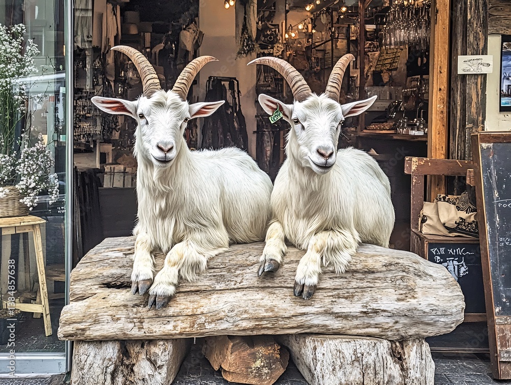 goats on the farm