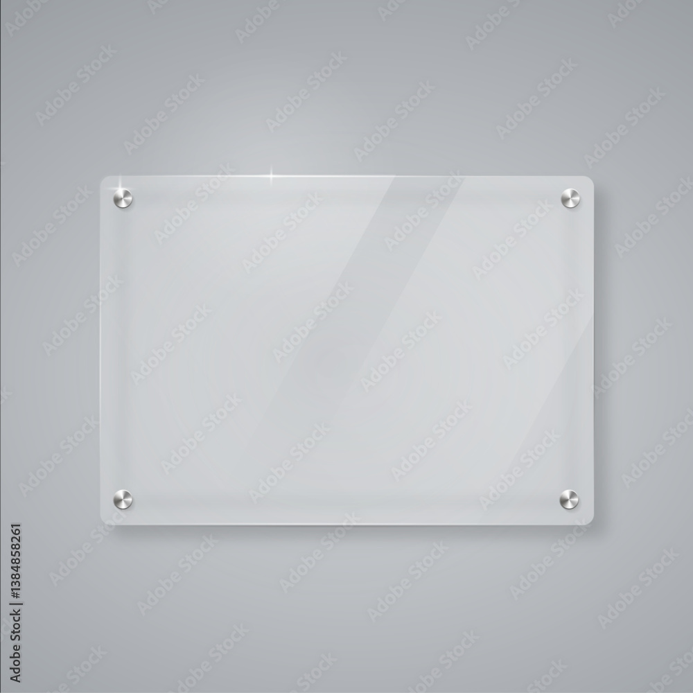 Glass frame realistic style Glass frame realistic style
