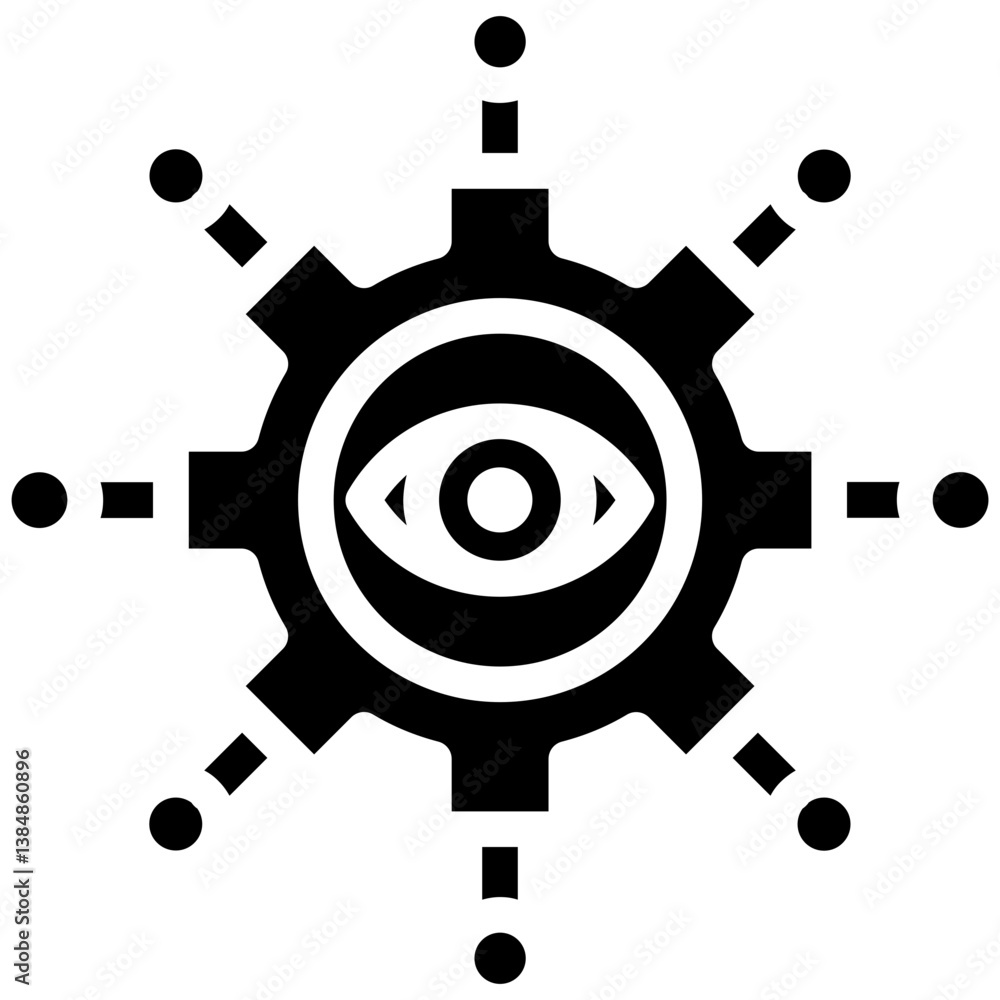 Eye Setting Vector Icon Eye Setting Vector Icon