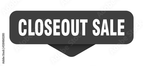 closeout sale sticker. closeout sale sign on transparent background