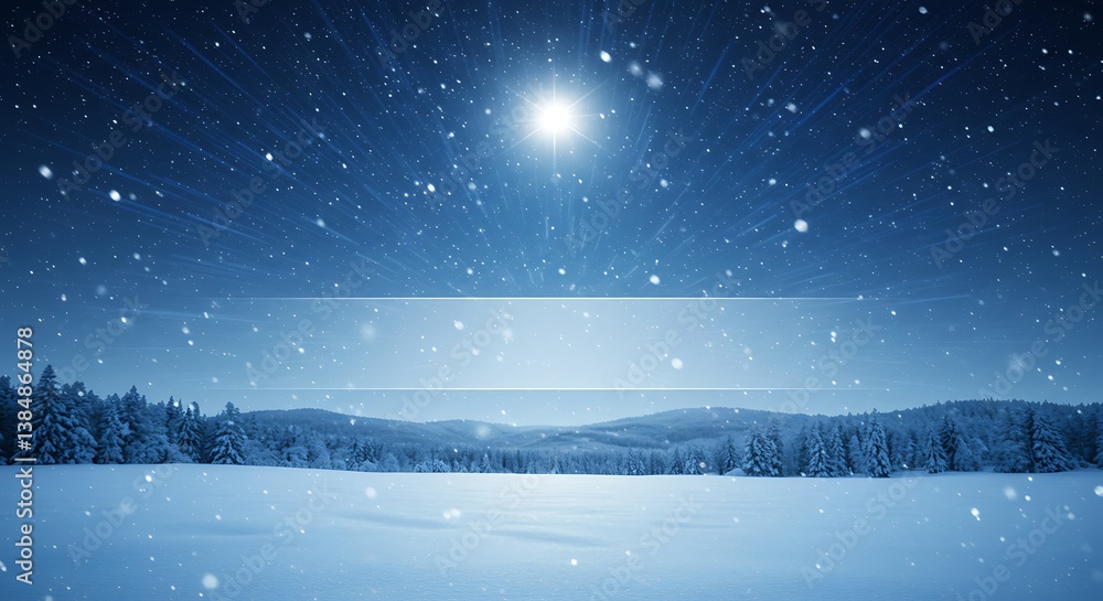 Naklejka premium Winter's Silent Embrace AI Generated