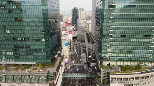 Drone Footage Over Umeda: Osaka’s Vibrant Urban Core