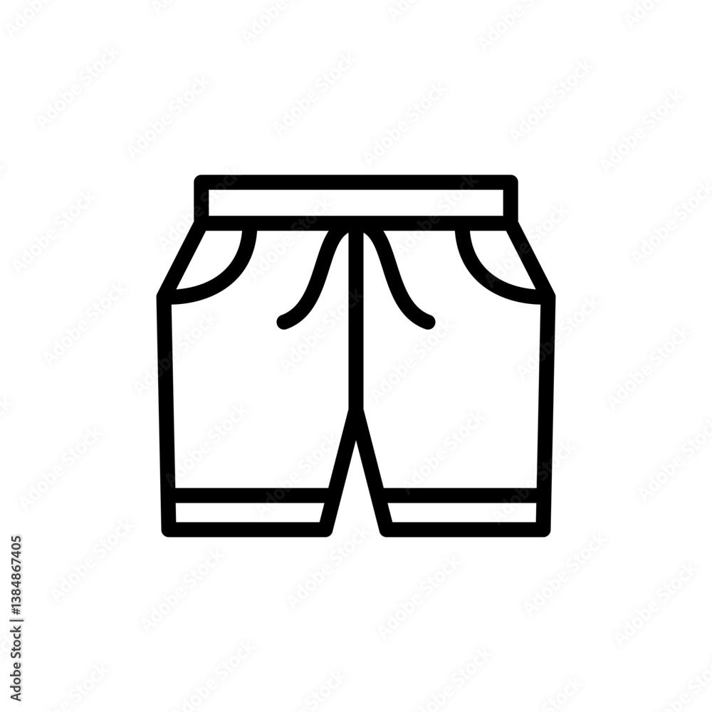Vector design of shorts icon in trendy style Vector design of shorts icon in trendy style