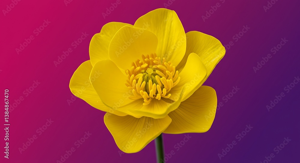 Fototapeta premium Golden Hour Bloom AI Generated