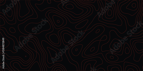 Natural flow line pattern inspired by elevation maps and terrain contours

