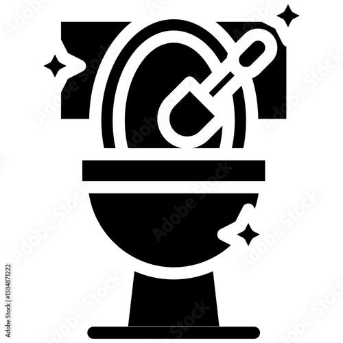 Cleaning Toilet Icon