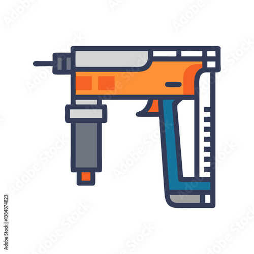  Stylish Nail Gun Graphic Design